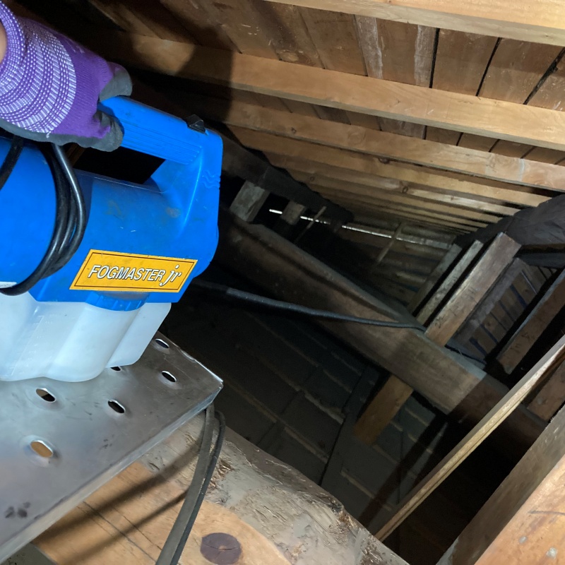 噴霧器で除菌剤・消臭剤を散布