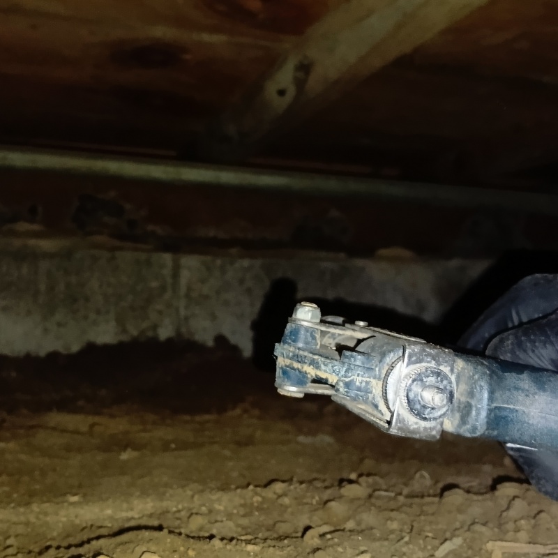 築年数79年のシロアリ予防の施工事例（大阪府大阪市旭区太子橋）