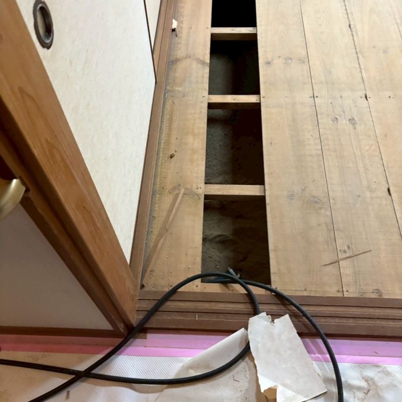 シロアリ予防の施工事例（山口県岩国市横山町）