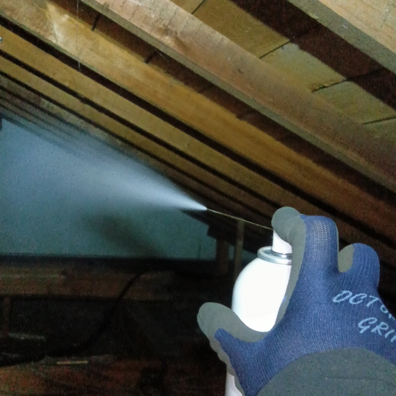 忌避剤をスプレー