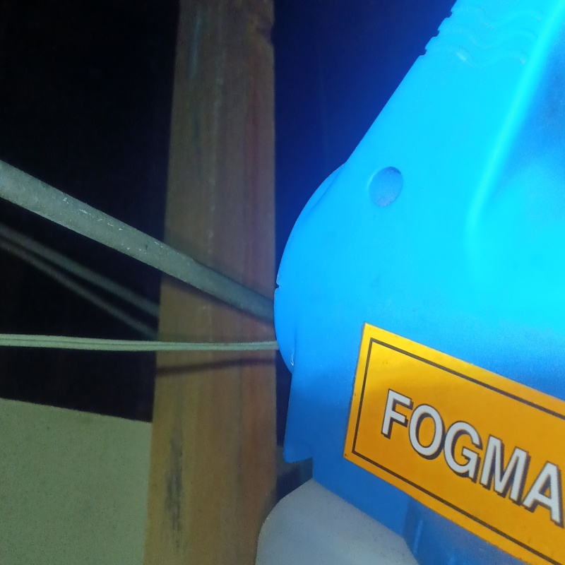 清掃後に除菌剤を散布