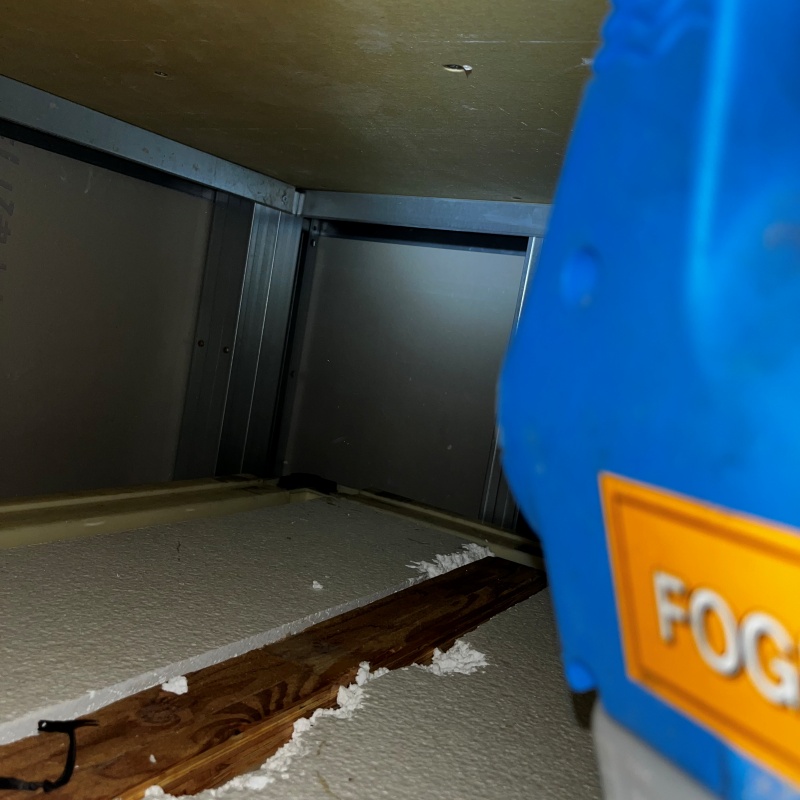 噴霧器で除菌剤を散布