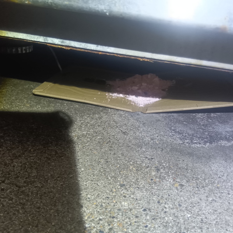 粘着シートの上に殺鼠剤を設置