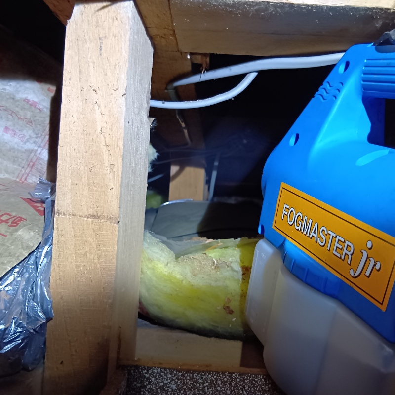 噴霧器で除菌剤を散布