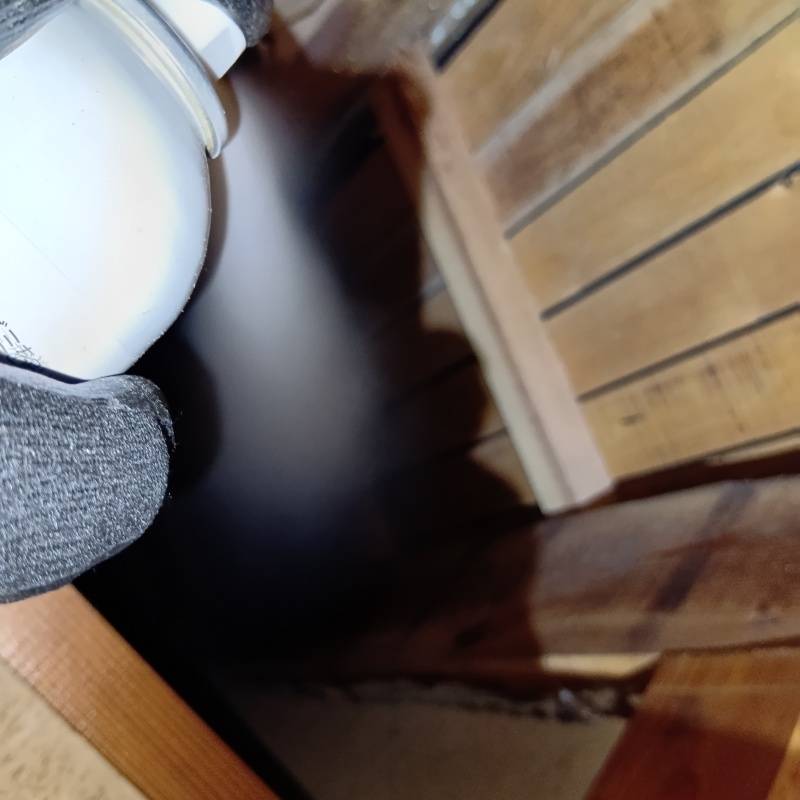 忌避スプレーを散布