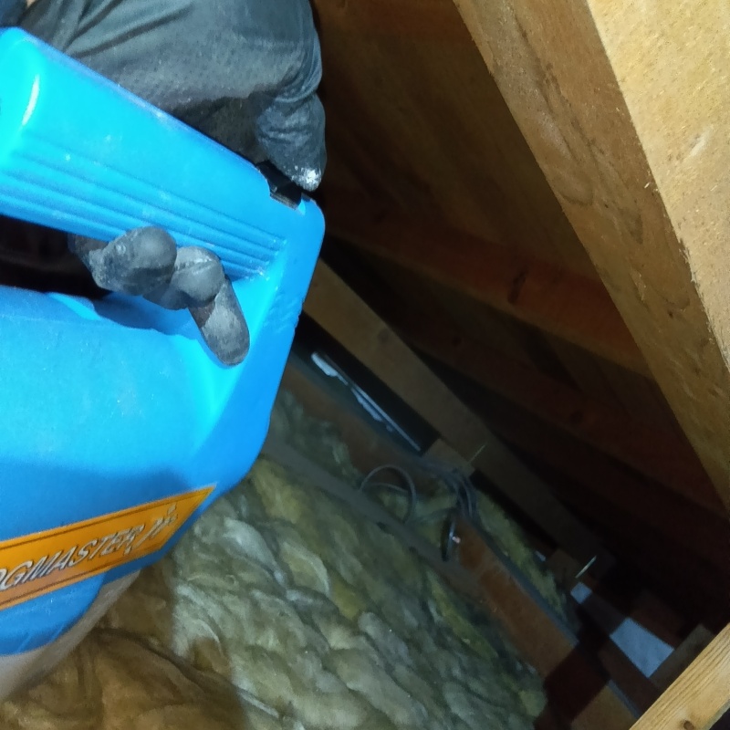 噴霧器で除菌剤を散布