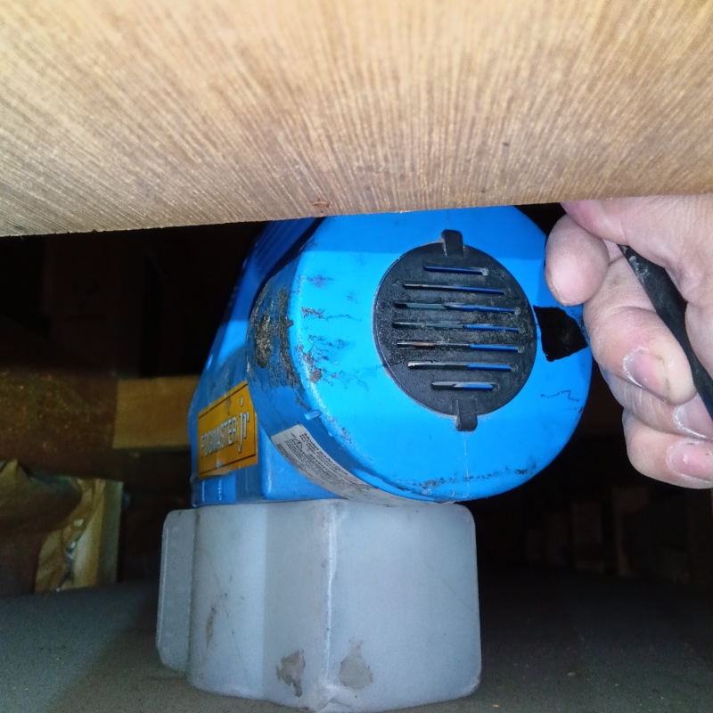 屋根裏に噴霧器で除菌・消臭剤を散布