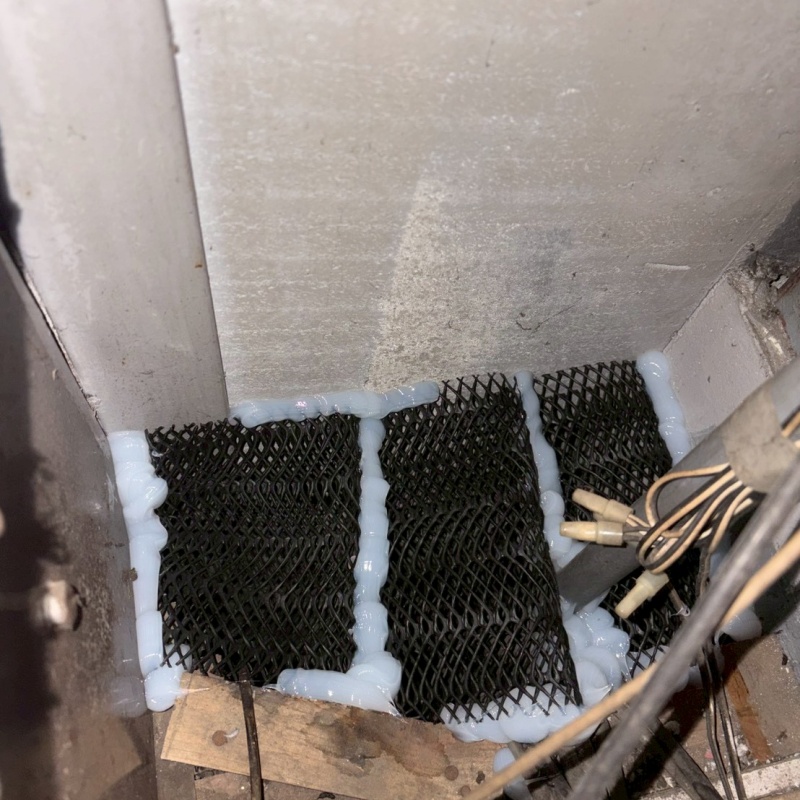 壁の開口部を封鎖