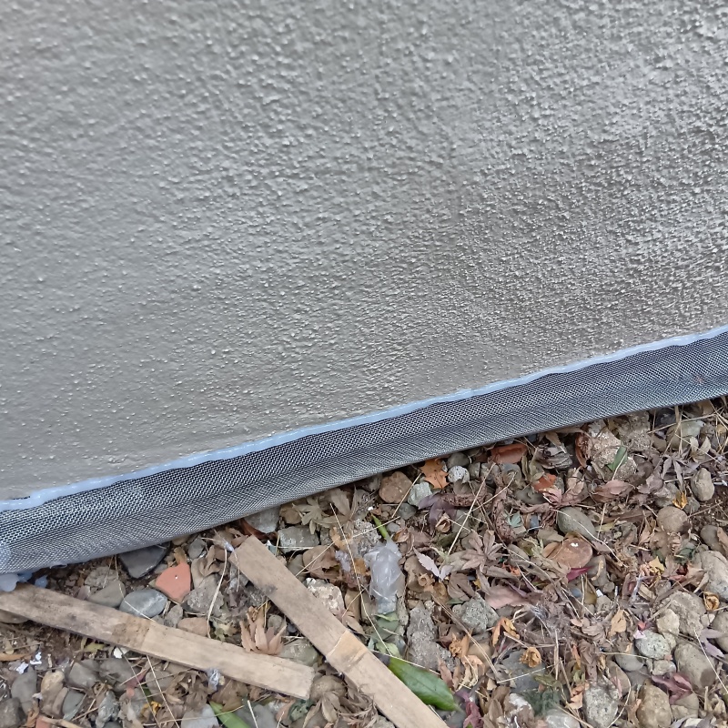 基礎下のすき間を封鎖