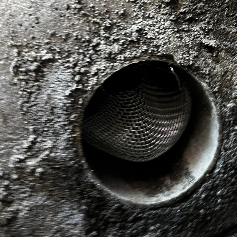 排水口にネットを設置