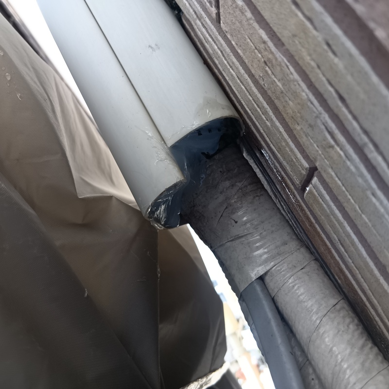 配管のすき間を封鎖