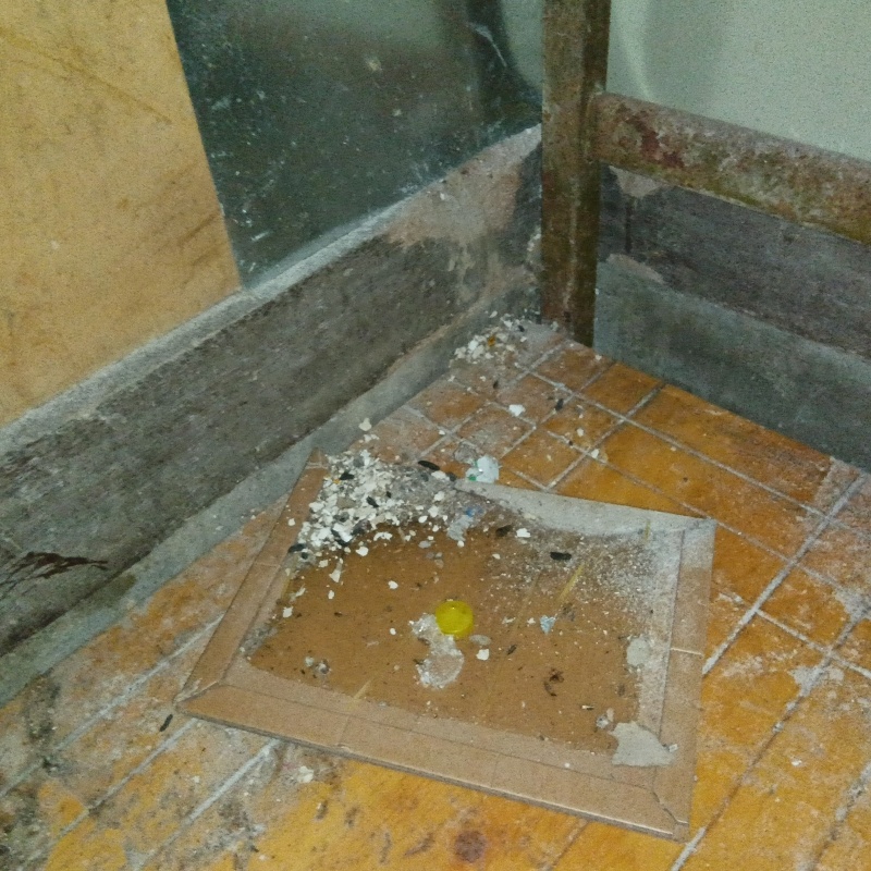 粘着シートを設置