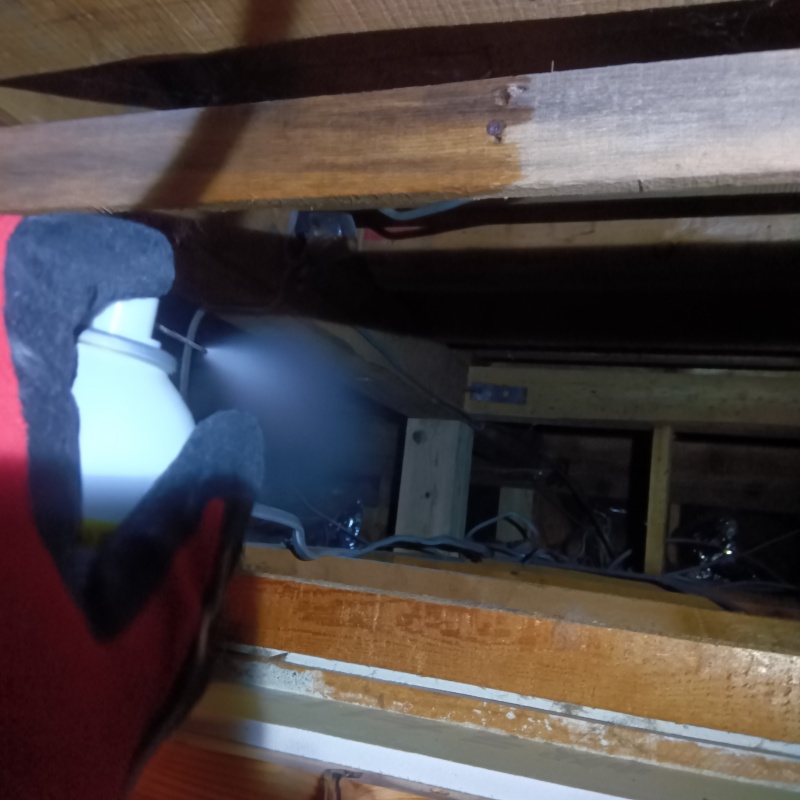 忌避剤をスプレー