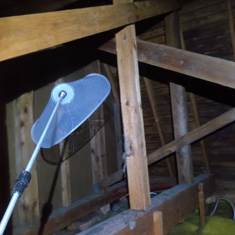 清掃後に除菌剤を散布