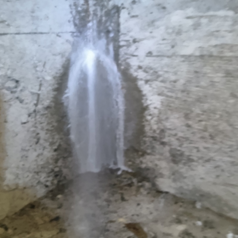 床下の基礎部分にシロアリ駆除剤を散布