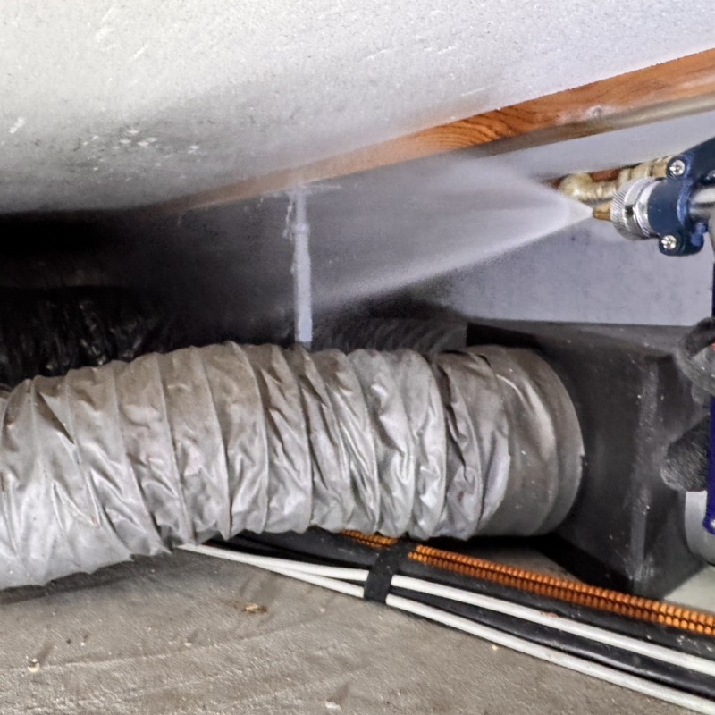 土壌処理が完了した様子