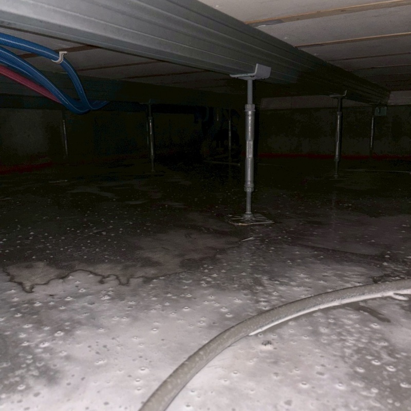 土壌処理が完了した様子