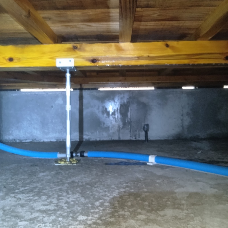 土壌処理が完了した様子