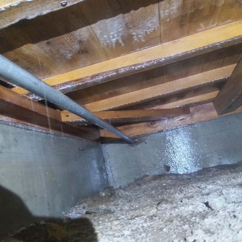 土壌処理が完了した様子