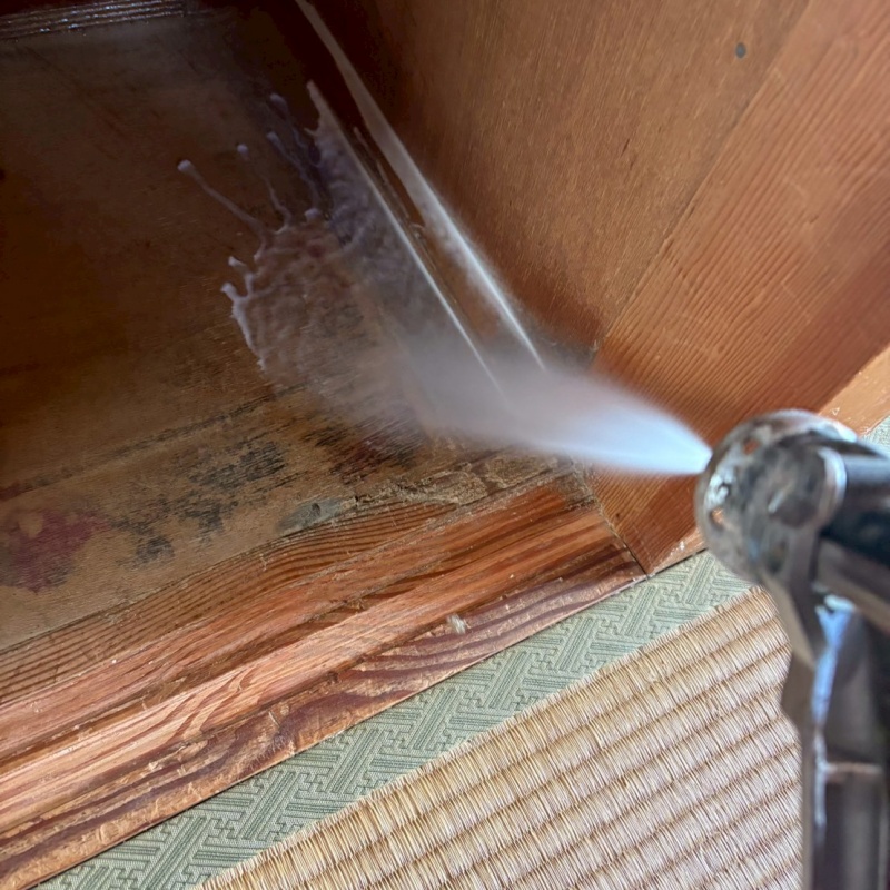 シロアリ駆除の施工事例（広島県広島市安佐南区大町西）