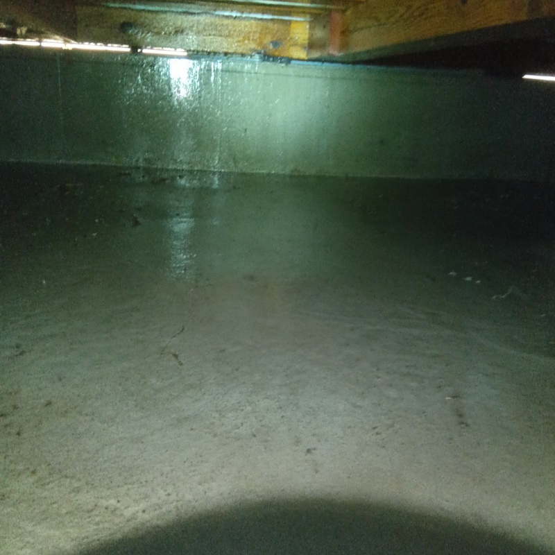 土壌処理が完了した様子