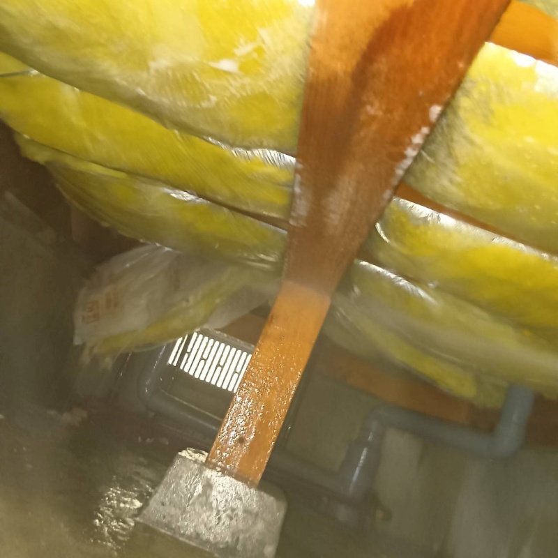 土壌処理が完了した様子