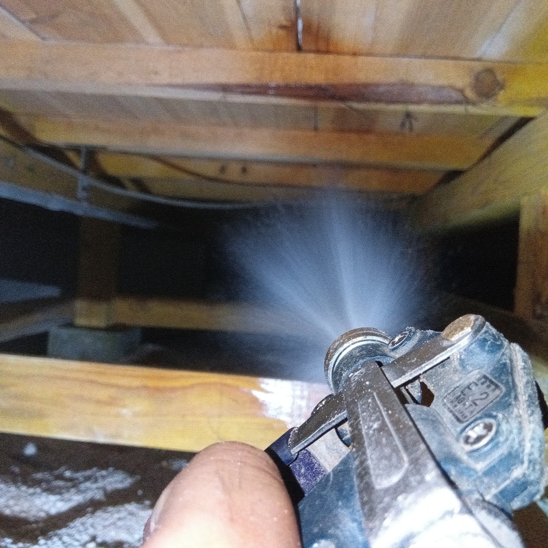 築年数40年のシロアリ予防の施工事例（福岡県糸島市曽根）