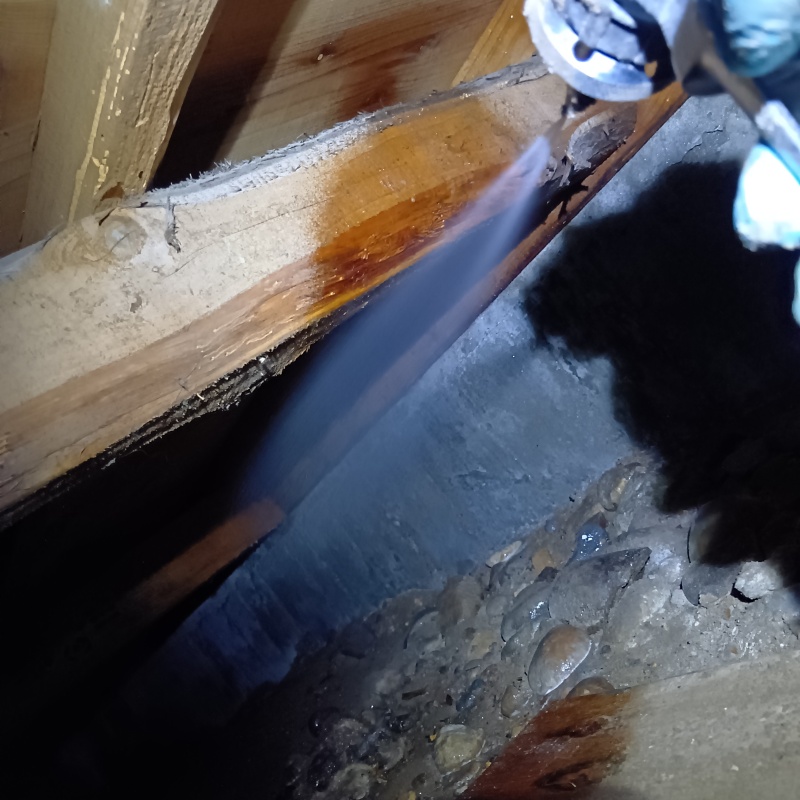 シロアリ駆除の施工事例（石川県金沢市八日市出町）