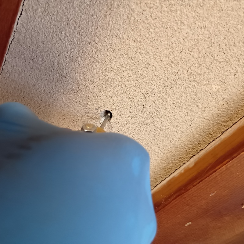 壁内部に直接シロアリ駆除剤を注入