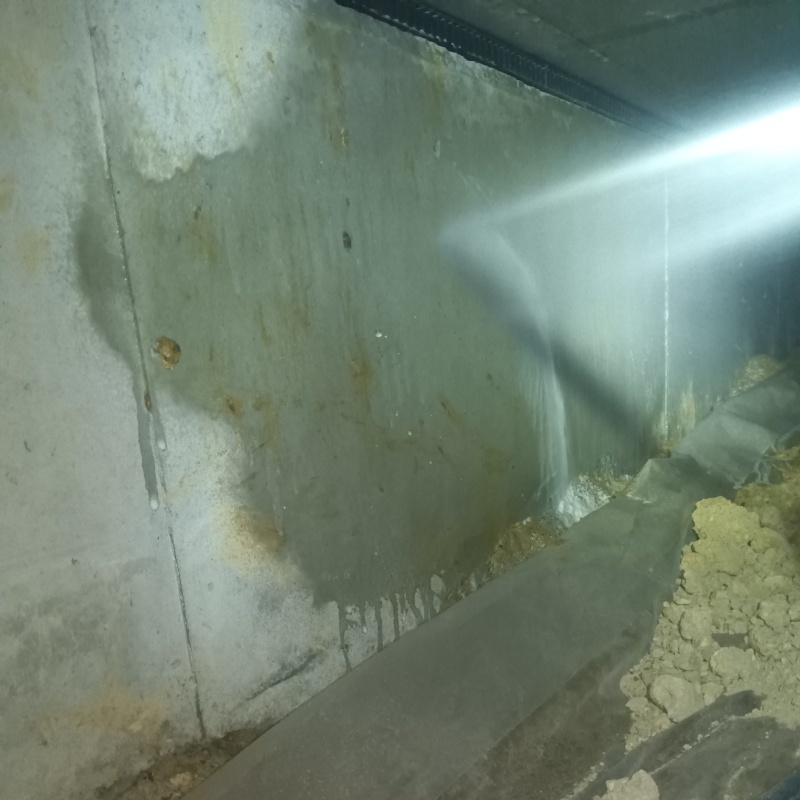 基礎に防蟻剤を散布