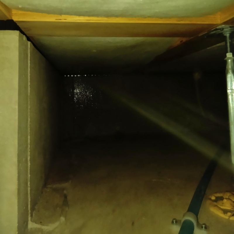 基礎に防蟻剤を散布