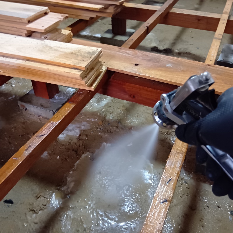 築年数50年のシロアリ駆除の施工事例（福島県いわき市植田町）