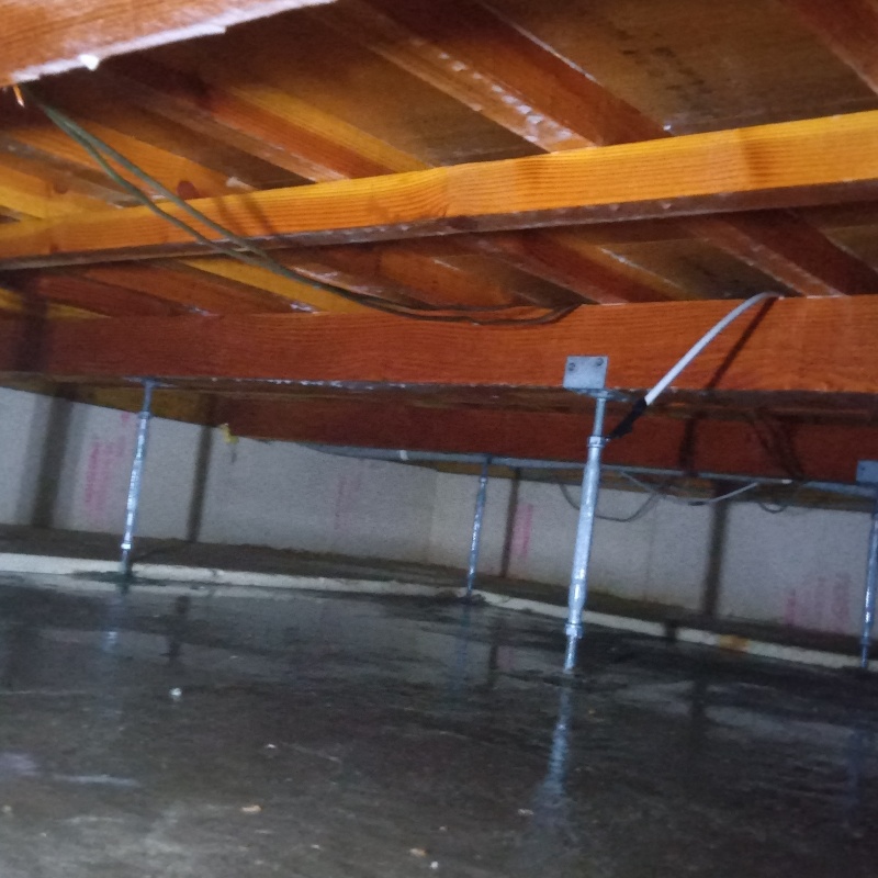 土壌処理が完了した様子