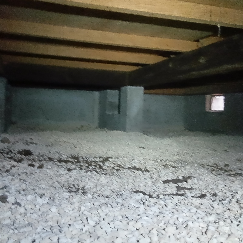 調湿剤を敷き詰めた様子