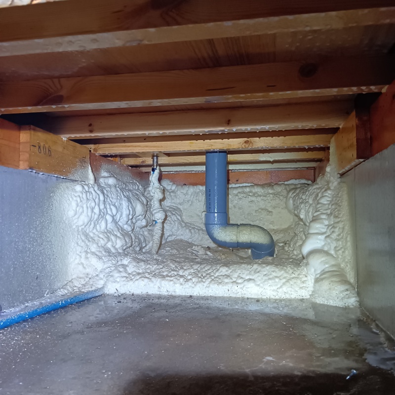 土壌処理が完了した様子