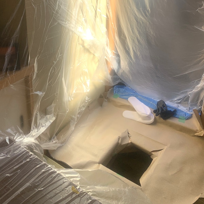 和室に床下点検口を作成