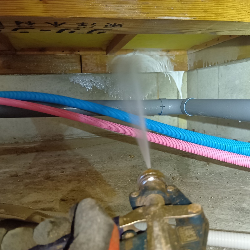 シロアリ予防の施工事例（埼玉県飯能市永田台）