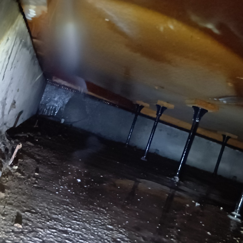 土壌処理が完了した様子