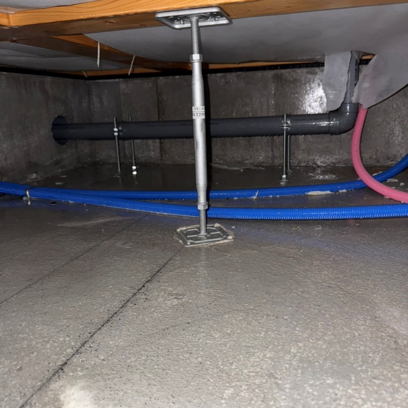 土壌処理が完了した様子