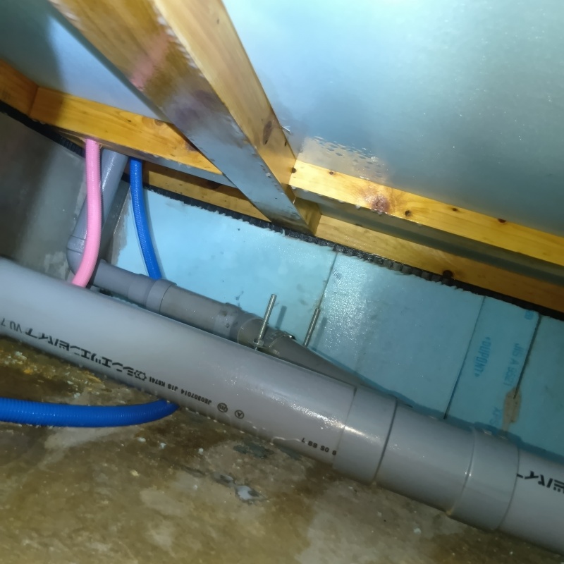 土壌処理が完了した様子