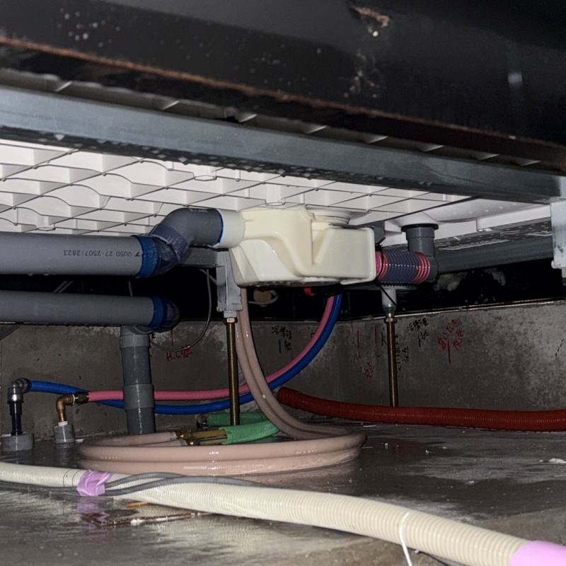 土壌処理が完了した様子