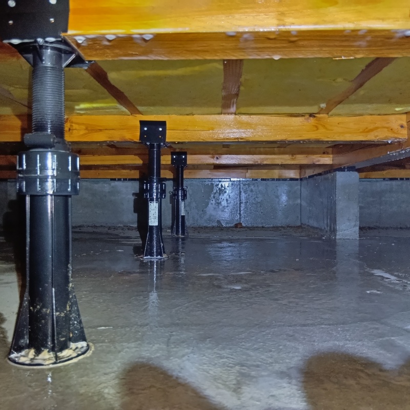 土壌処理が完了した様子