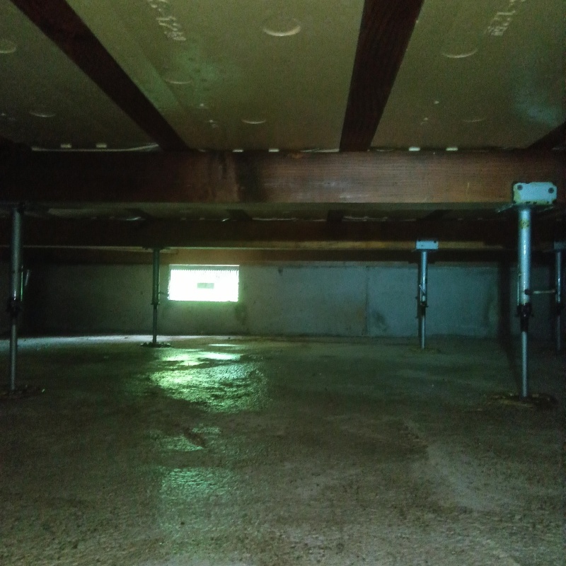 土壌処理が完了した様子