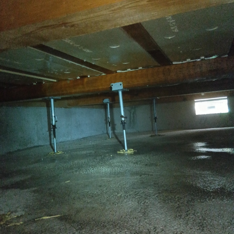 土壌処理が完了した様子