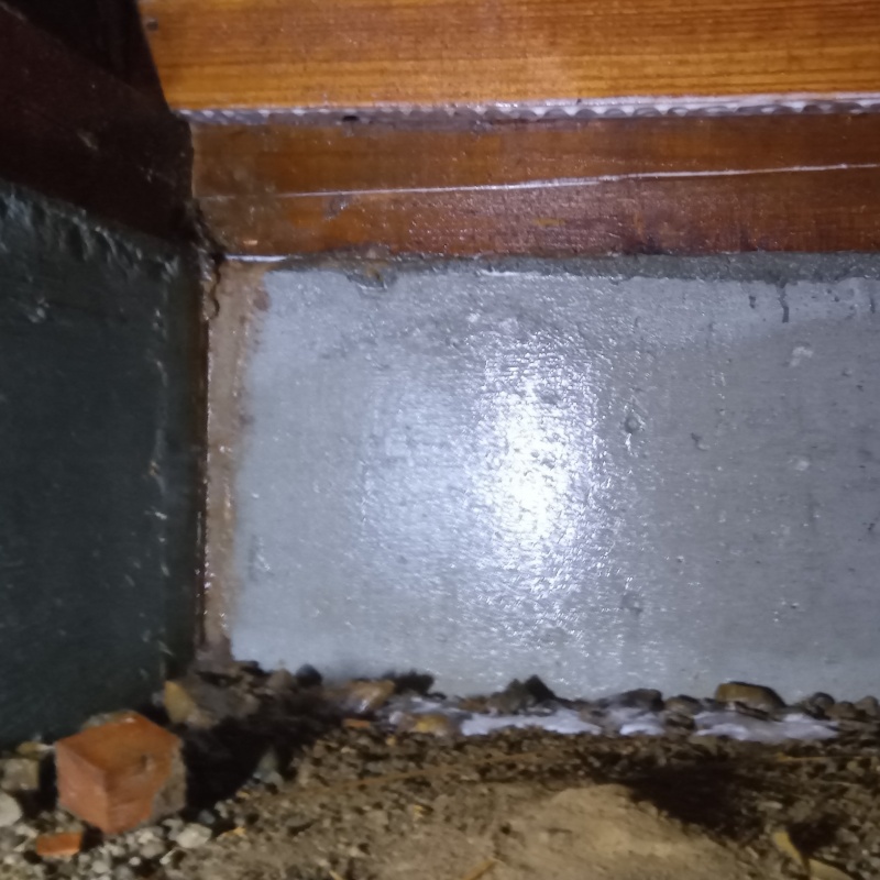 土壌処理が完了した様子