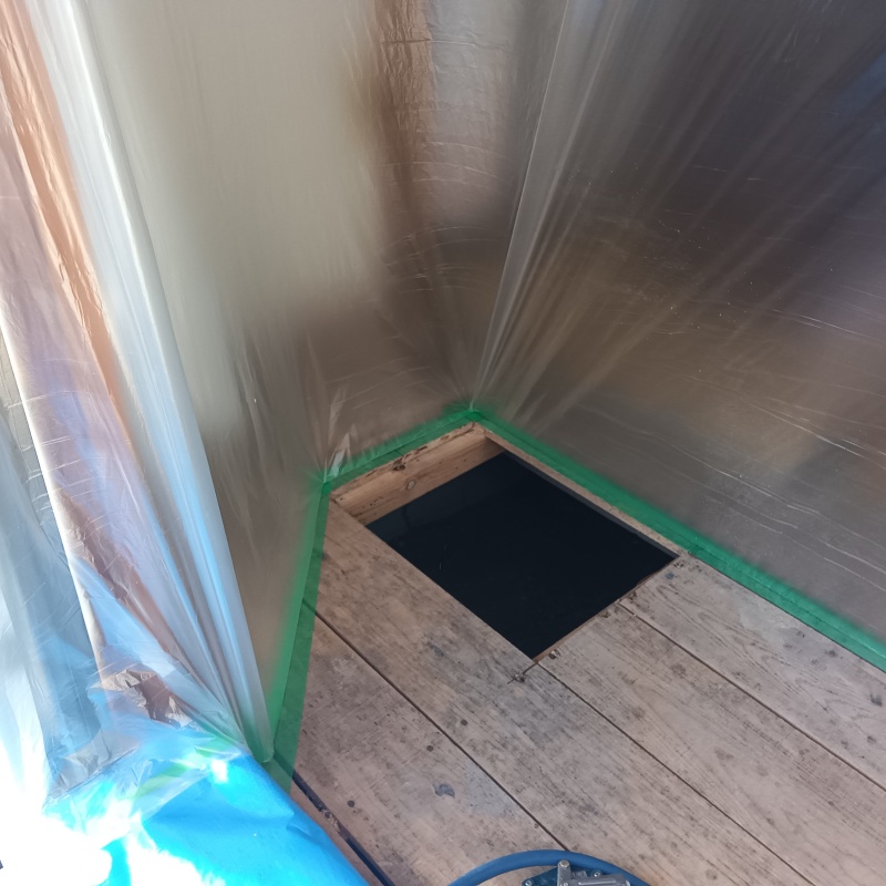 和室の床に点検口を作成