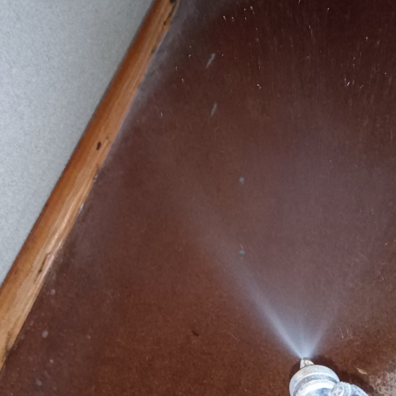 フローリングにシロアリ駆除剤を散布