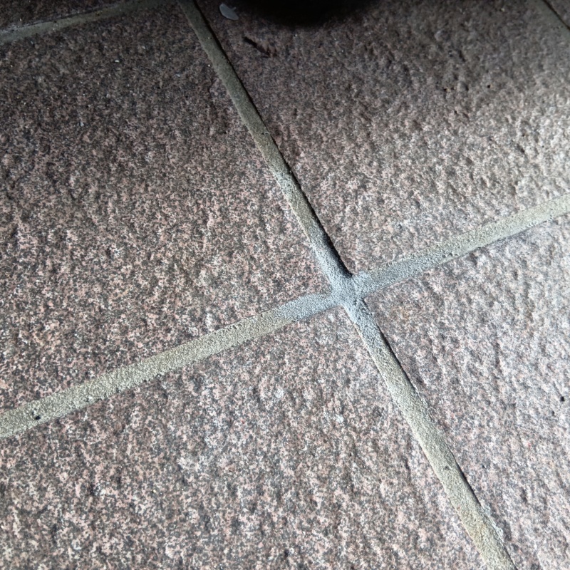 シロアリ駆除剤を注入した穴を補修