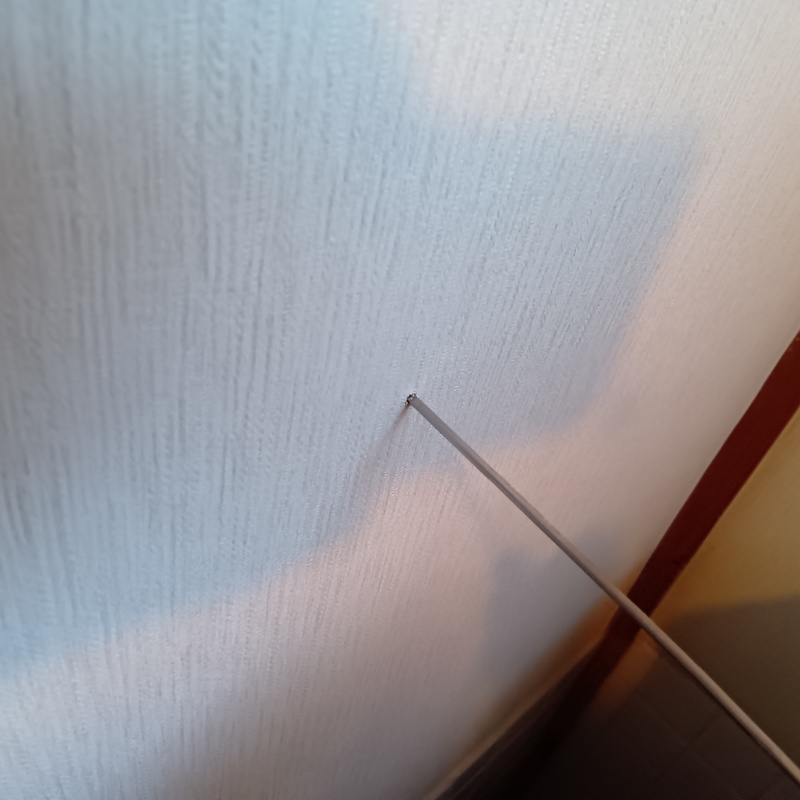 壁に穴を開けて内部に防蟻剤を注入