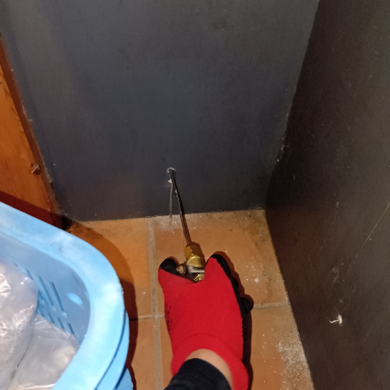 壁内に防蟻剤を注入